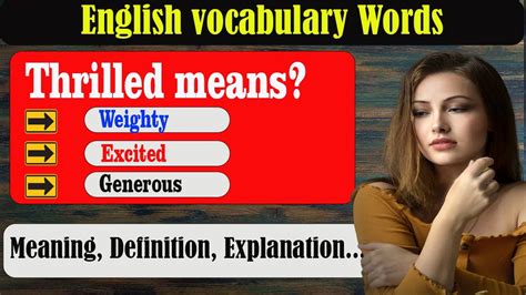THRILLED Meaning in English .
